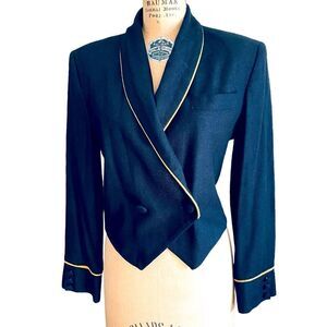 Vintage Black with gold trim Gianni Sport Matador Jacket Blazer size Medium